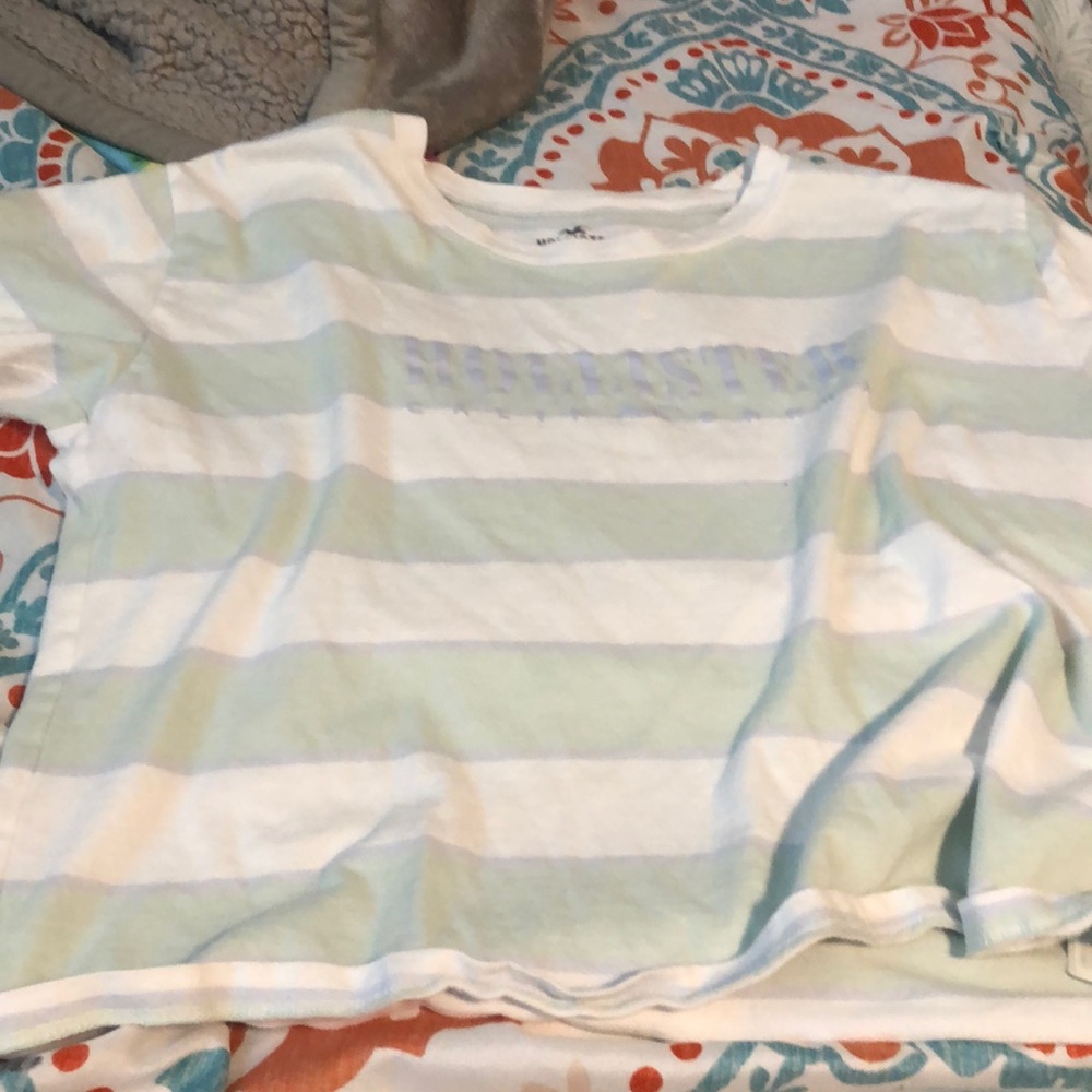Hollister green white xs